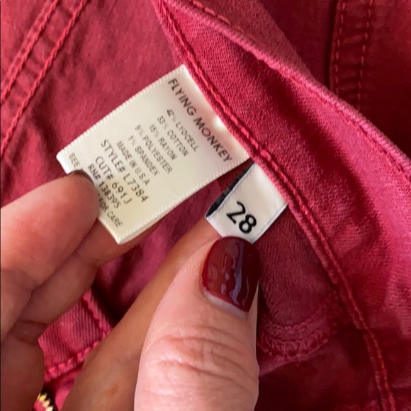 Red Skinny Jeans - Picture 3 of 3